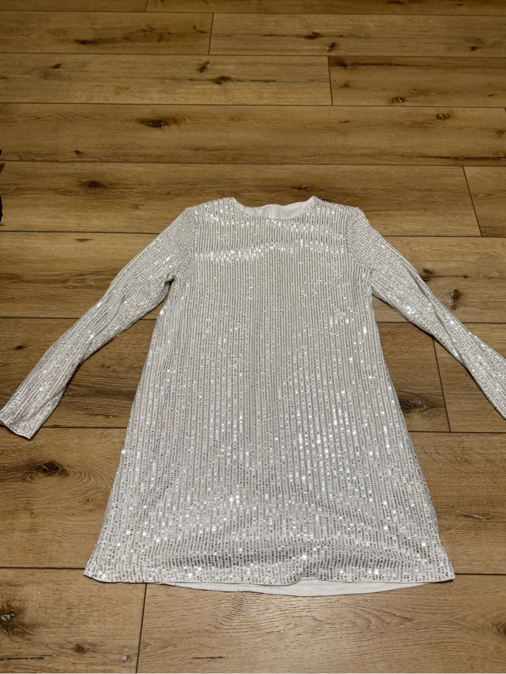 SHEIN Silver Sequin dress